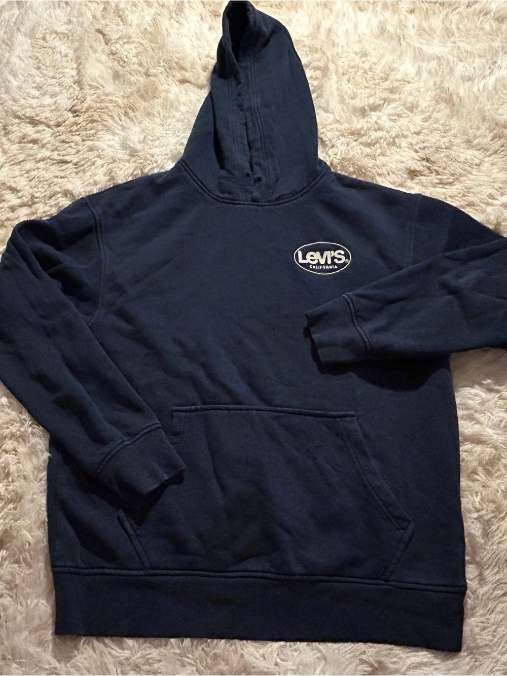 Levi's Dark Navy Logo Hooded Sweatshirt